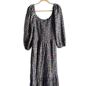 Gap Floral Peasant Dress - Flouncy Sleeves - Prairie / Peasant MIDI - NWT